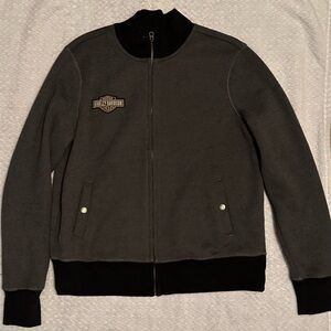 WOMEN’S HARLEY-DAVIDSON CHAIN STITCH ZIP-FRONT MOCKNECK